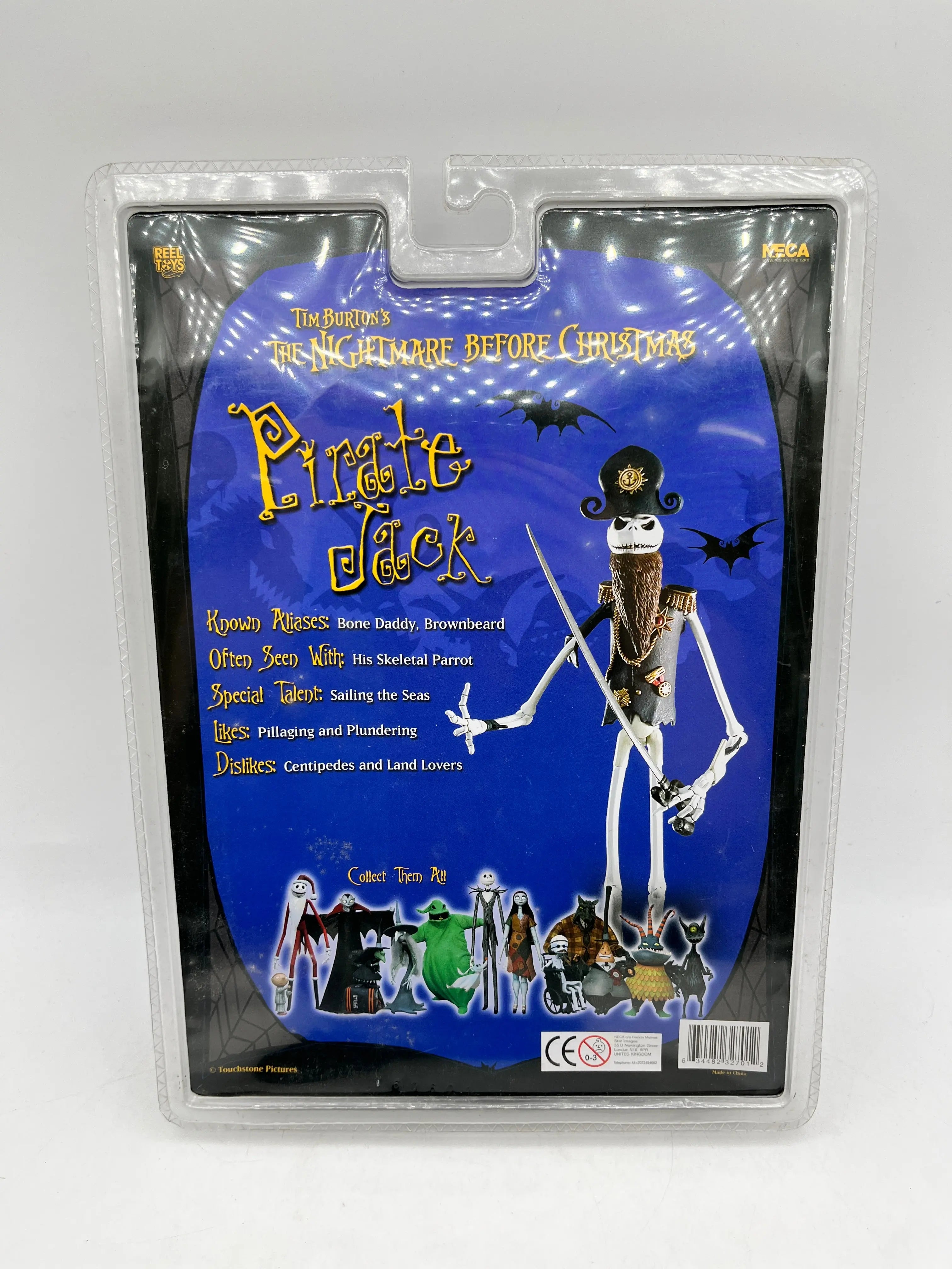 NECA Tim Burton’s The Nightmare Before Christmas Pirate Jack Skellington - Sealed FRENLY BRICKS - Open 7 Days